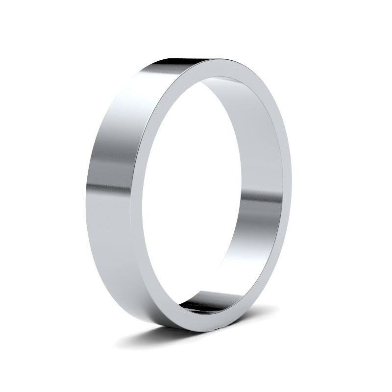 Gents Flat Platinum Band