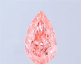3.00ct Pear Lab-grown Diamond | Fancy Vivid Pink/VVS1