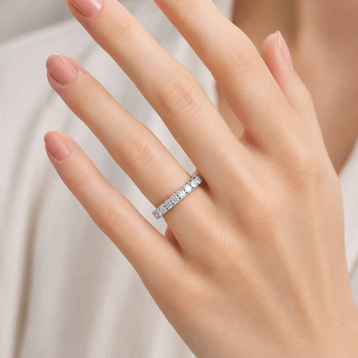 FLEX Eternity Ring, Round Diamonds | FLEX137