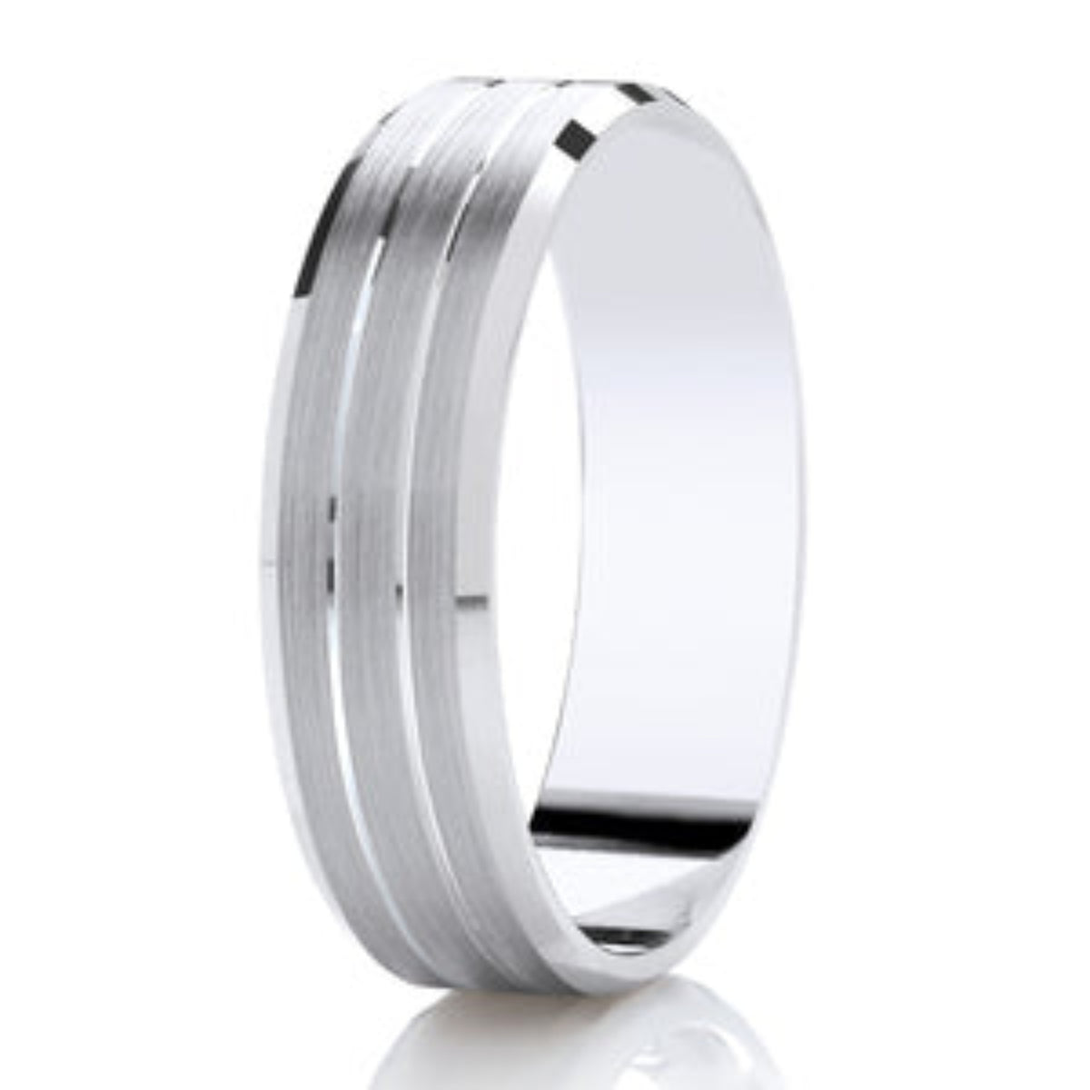 Triple Brushed Wedding Band | 103B