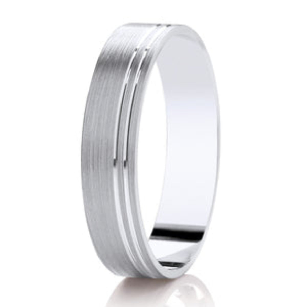 Double Offset Wedding Band | 157B