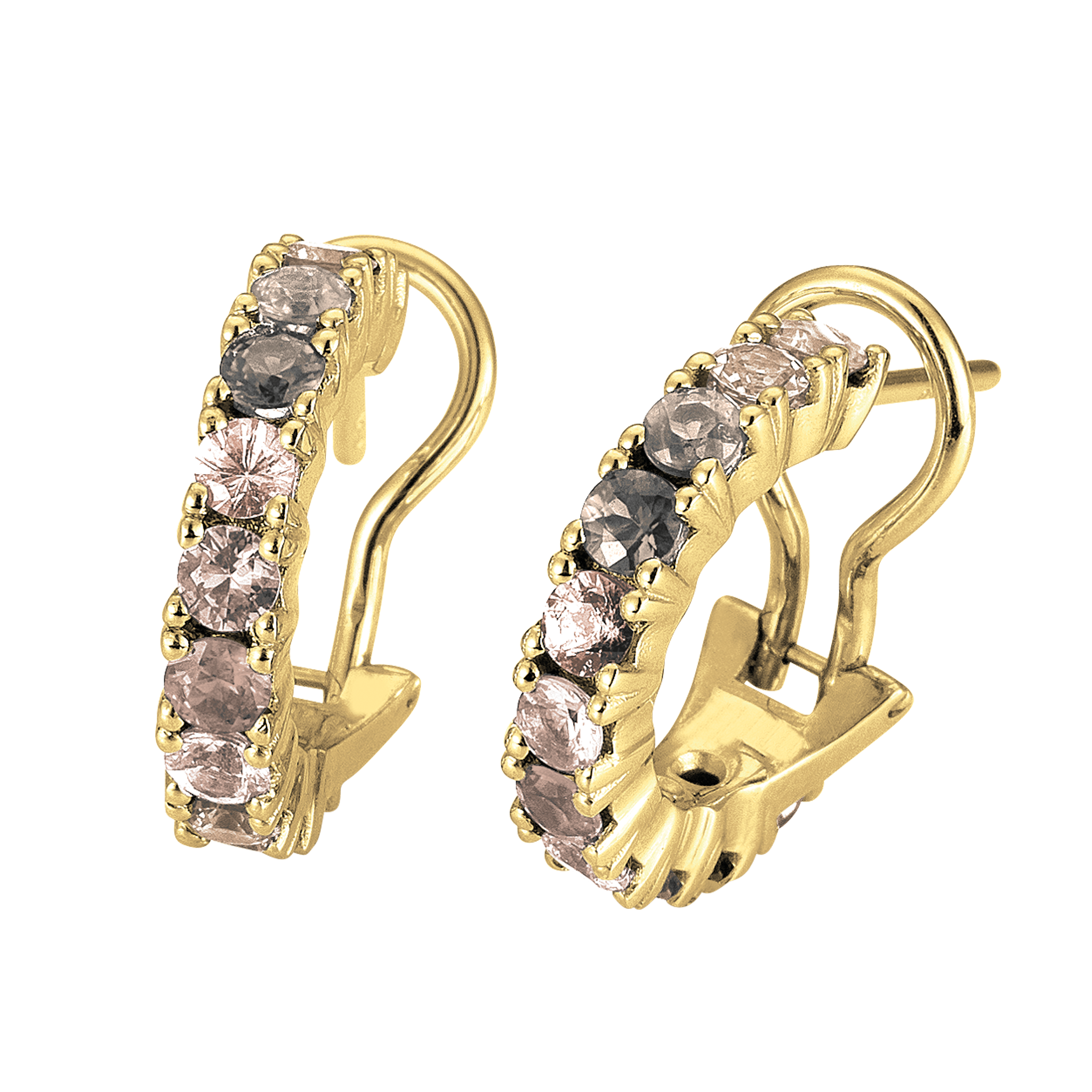 FLEX Earrings | Yellow Gold & Diamonds