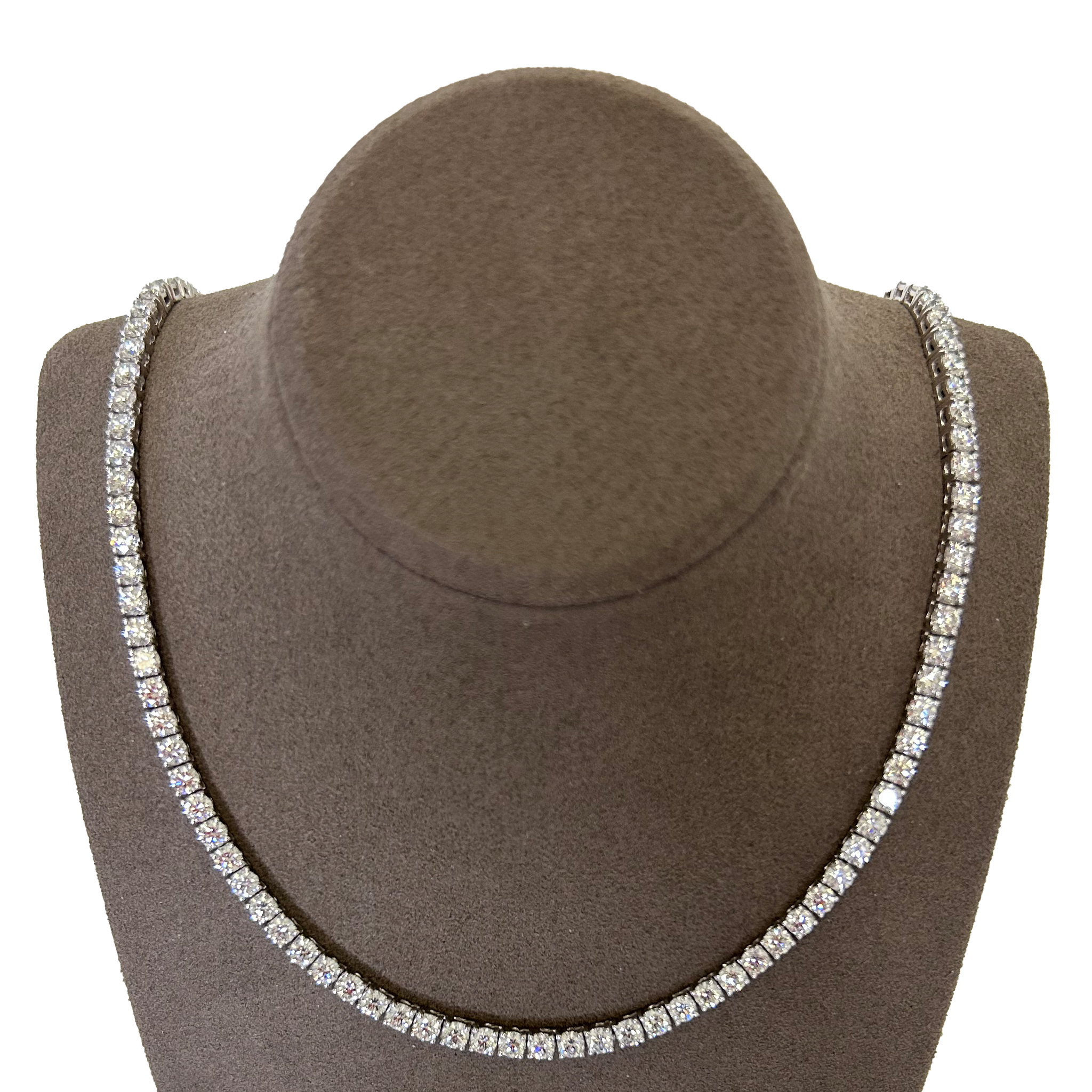 FLEX Tennis Necklace | White Gold & Diamonds