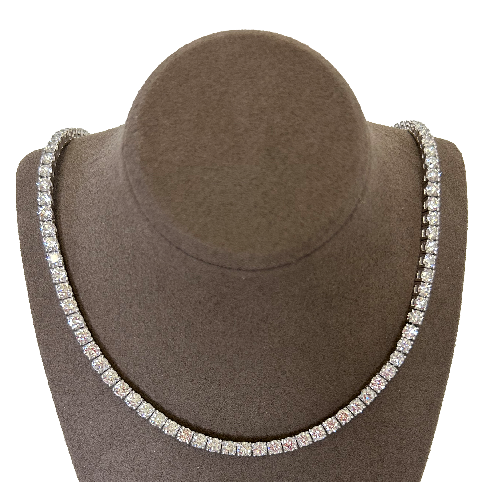 FLEX Tennis Necklace | White Gold & Diamonds