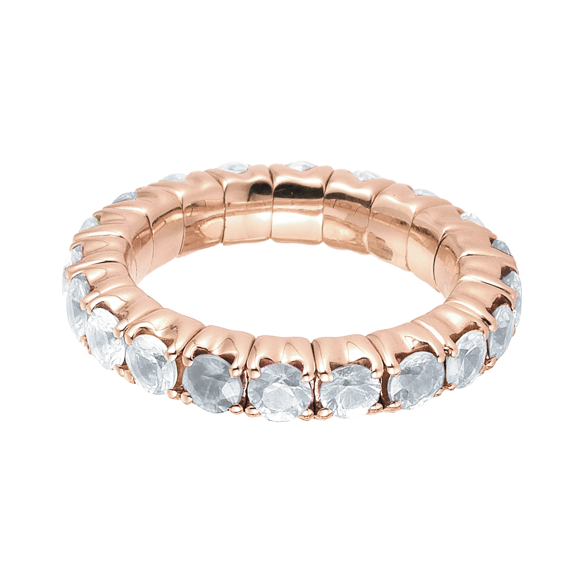 FLEX Eternity Ring - Rose Gold & Diamonds