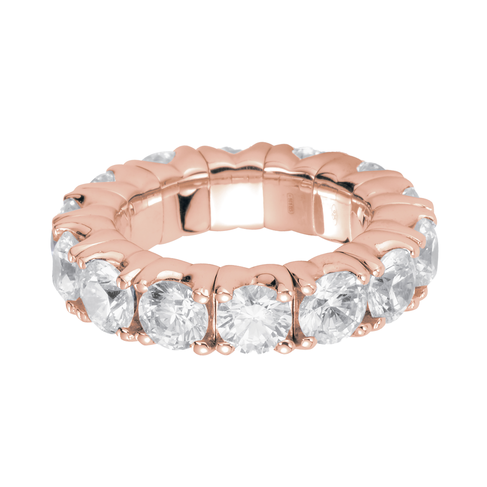 FLEX Eternity Ring - Rose Gold & Diamonds