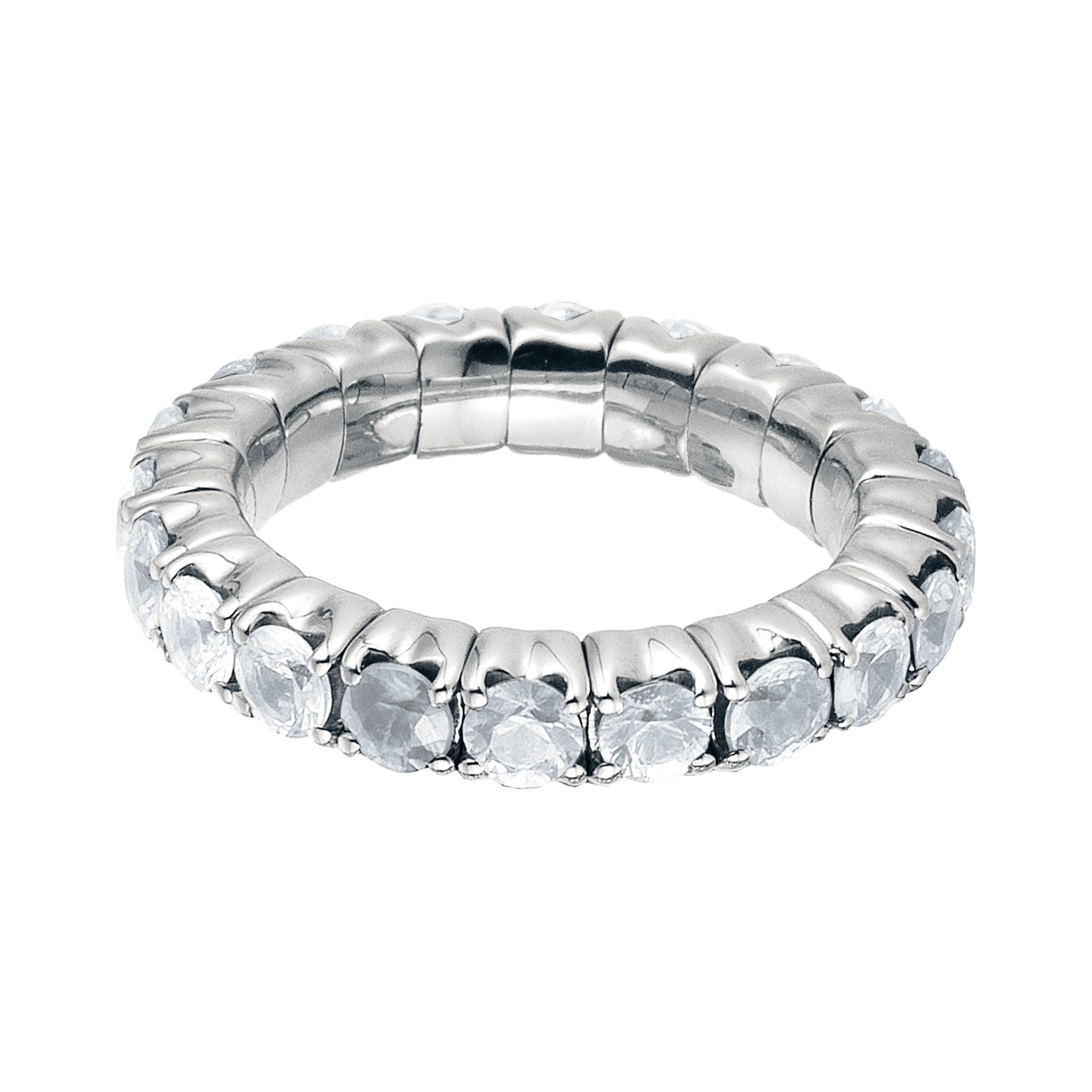 FLEX Eternity Ring - White Gold & Diamonds