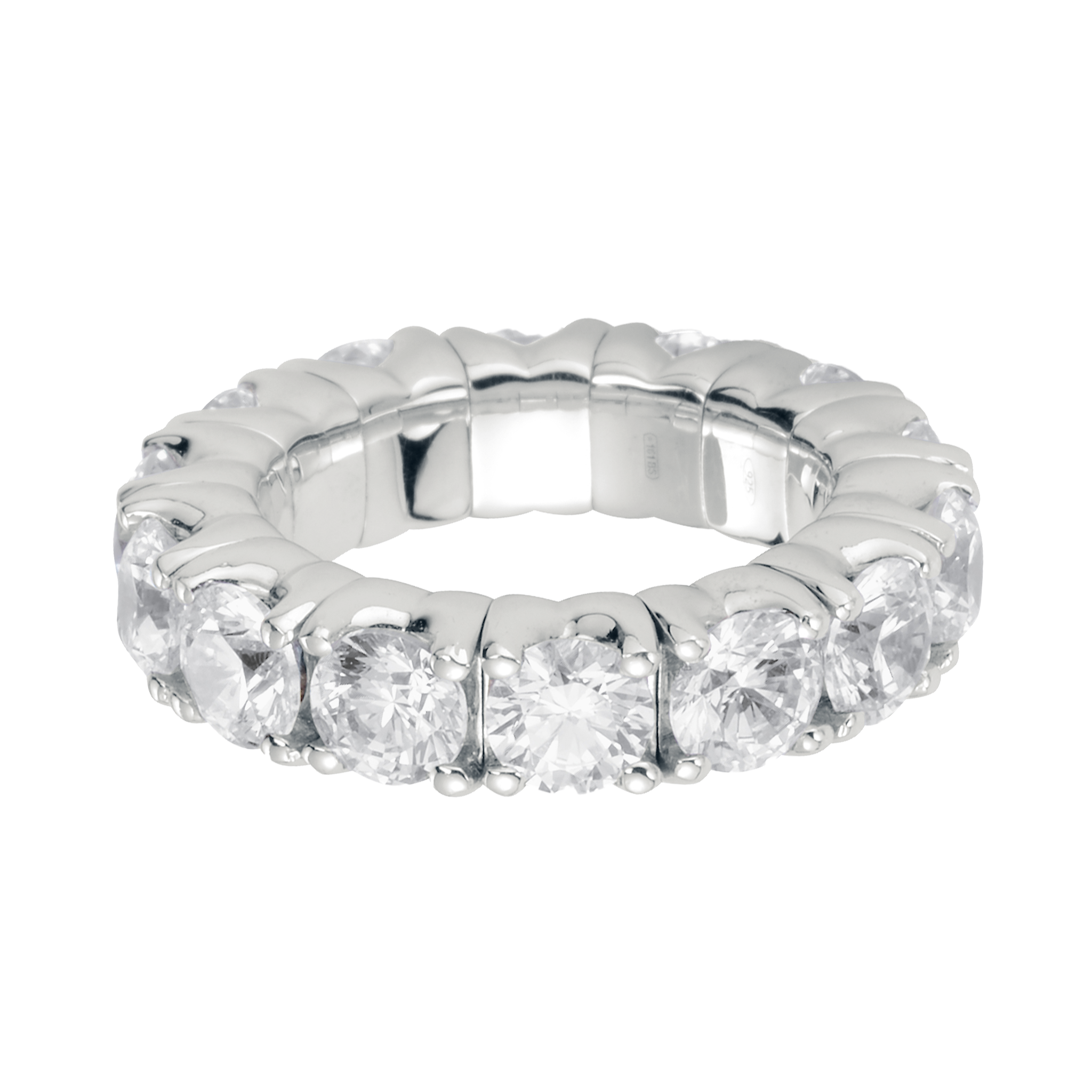 FLEX Eternity Ring - White Gold & Diamonds