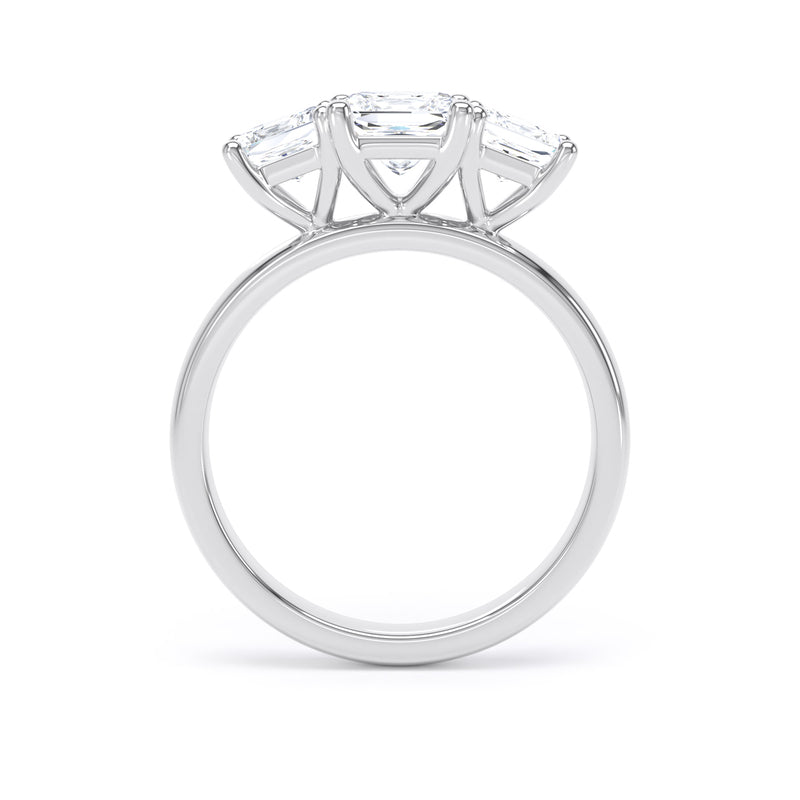 Princess Diamond Platinum Ring, Floating Head Trilogy | SMP M3P02