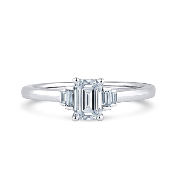 Emerald White Gold 5 Stone Ring | M5E01