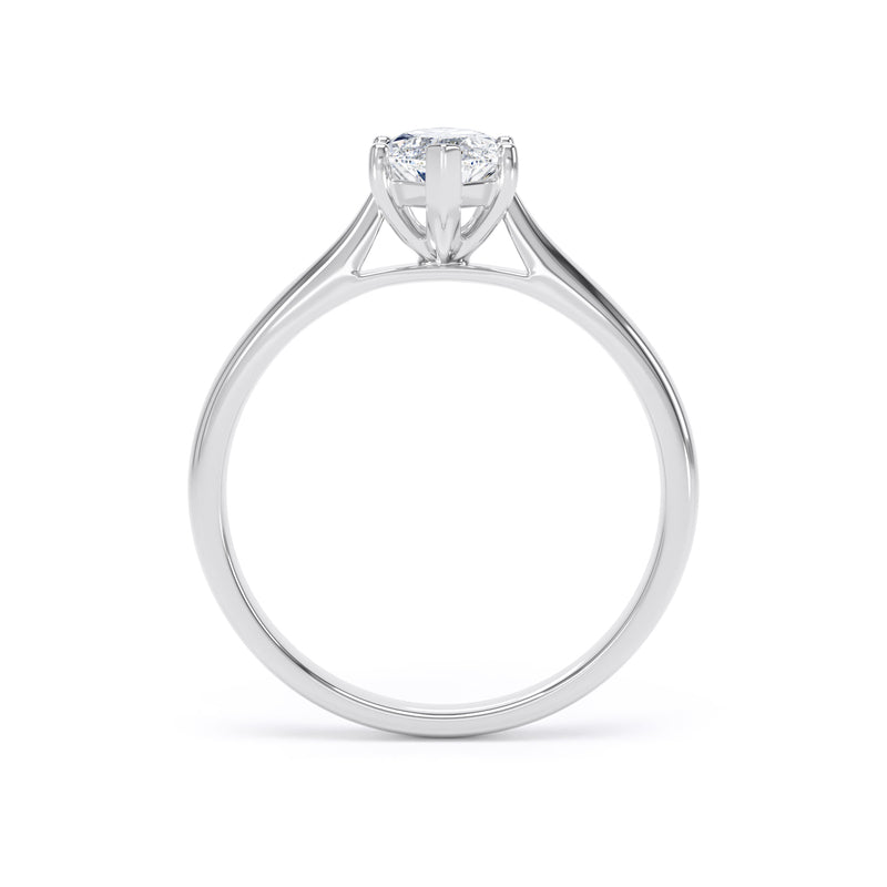 Marquise Diamond Platinum Ring, 6 Claw Solitaire | SMM MPP11
