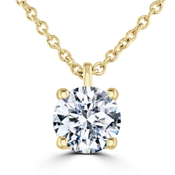 Round Diamond Pendant, 4 Claw Solitaire | RP1001