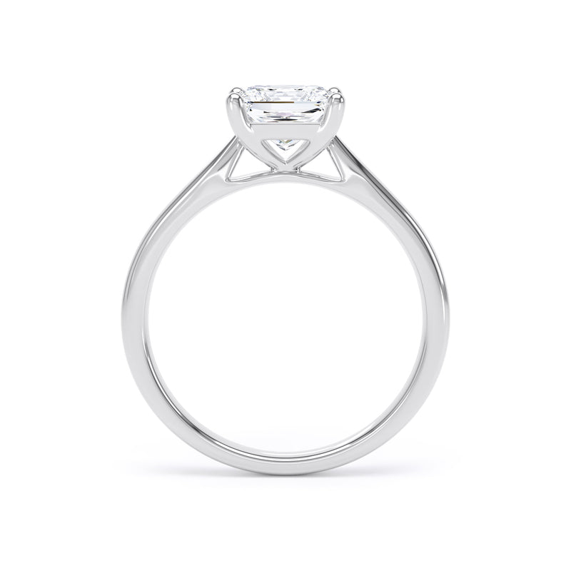 Princess Solitaire Platinum Ring | PPP01 SMS