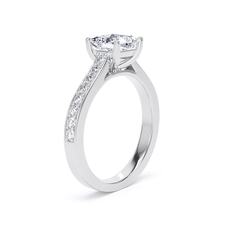 Princess Shoulder Set Platinum Ring | PSG01 LGS
