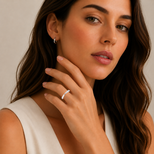 Shaped Ring, Cutout Plain Band | SB1007