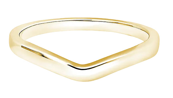 Shaped Ring, Curved Plain Band | SB1006