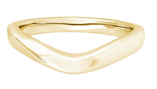 Shaped Ring, Curved Plain Band | SB1003