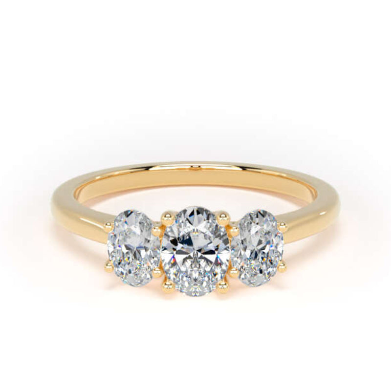 Oval Diamond Engagement Ring, Trilogy | M3O01