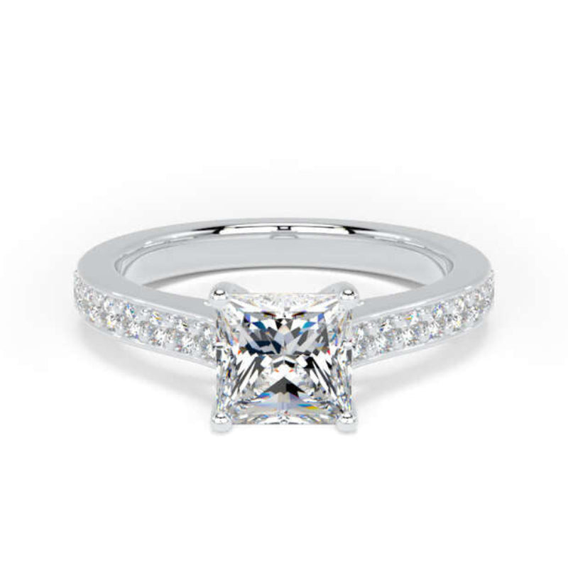 Princess Shoulder Set Platinum Ring | PSG01 LGS